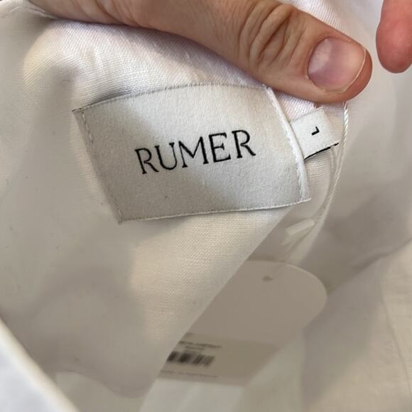 NWT Rumer Freya White Wide Leg Jumpsuit - Picture 8 of 8